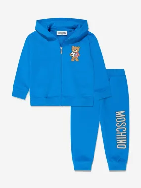 Moschino Baby Boys Teddy Football Tracksuit in Blue