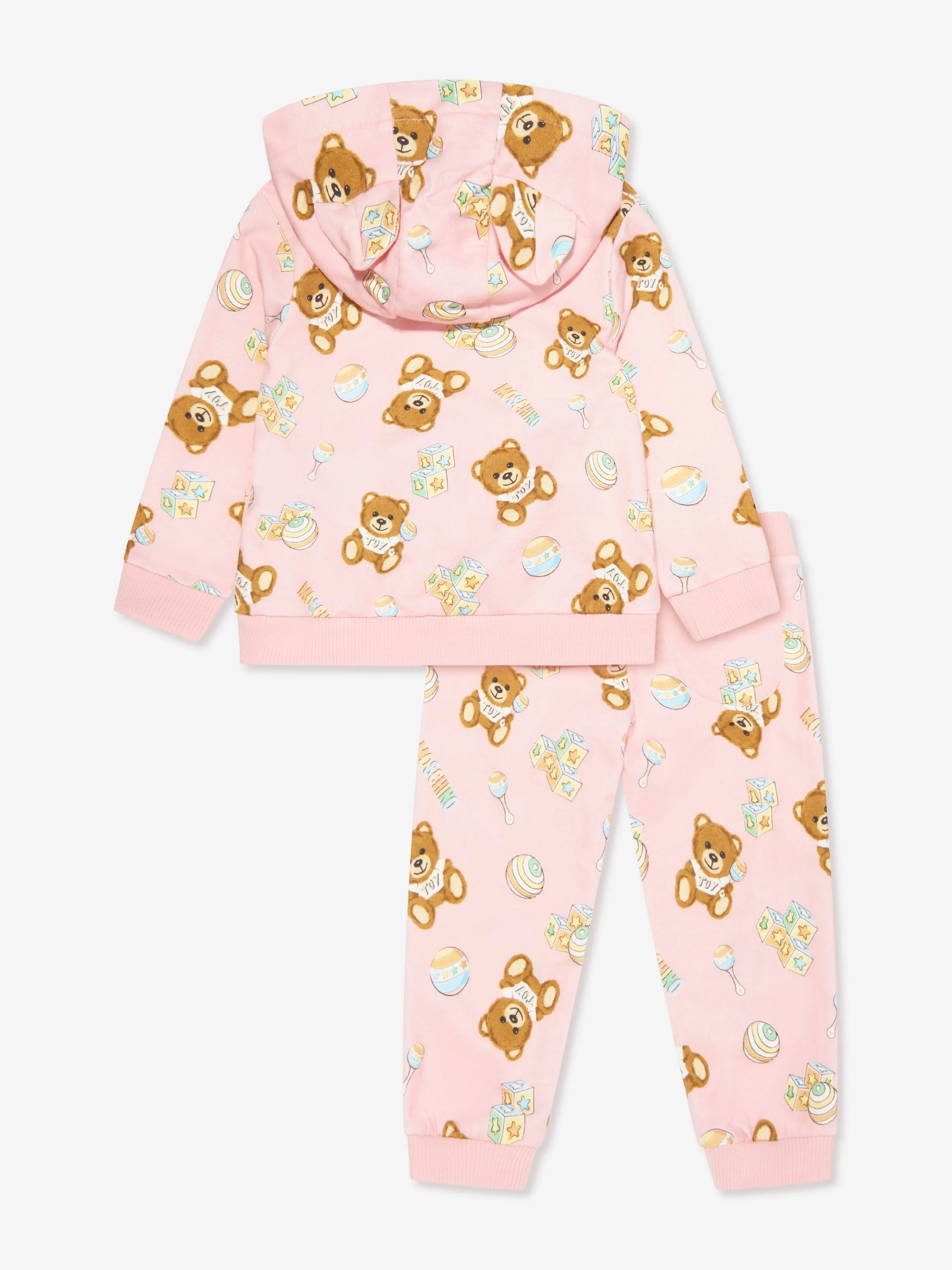 Moschino Baby Girls Teddy Toys Tracksuit in Pink