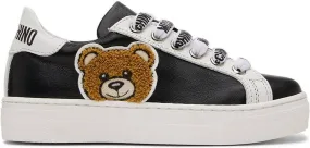 Moschino Kids Black Teddy Sneakers