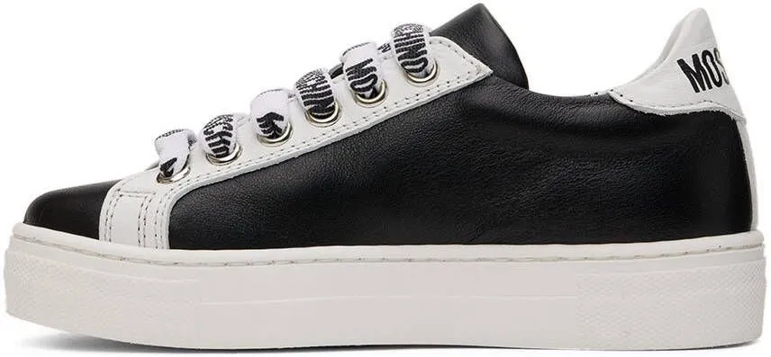 Moschino Kids Black Teddy Sneakers