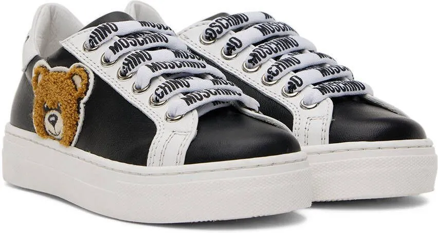 Moschino Kids Black Teddy Sneakers