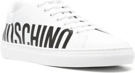 Moschino Serena leather sneakers White