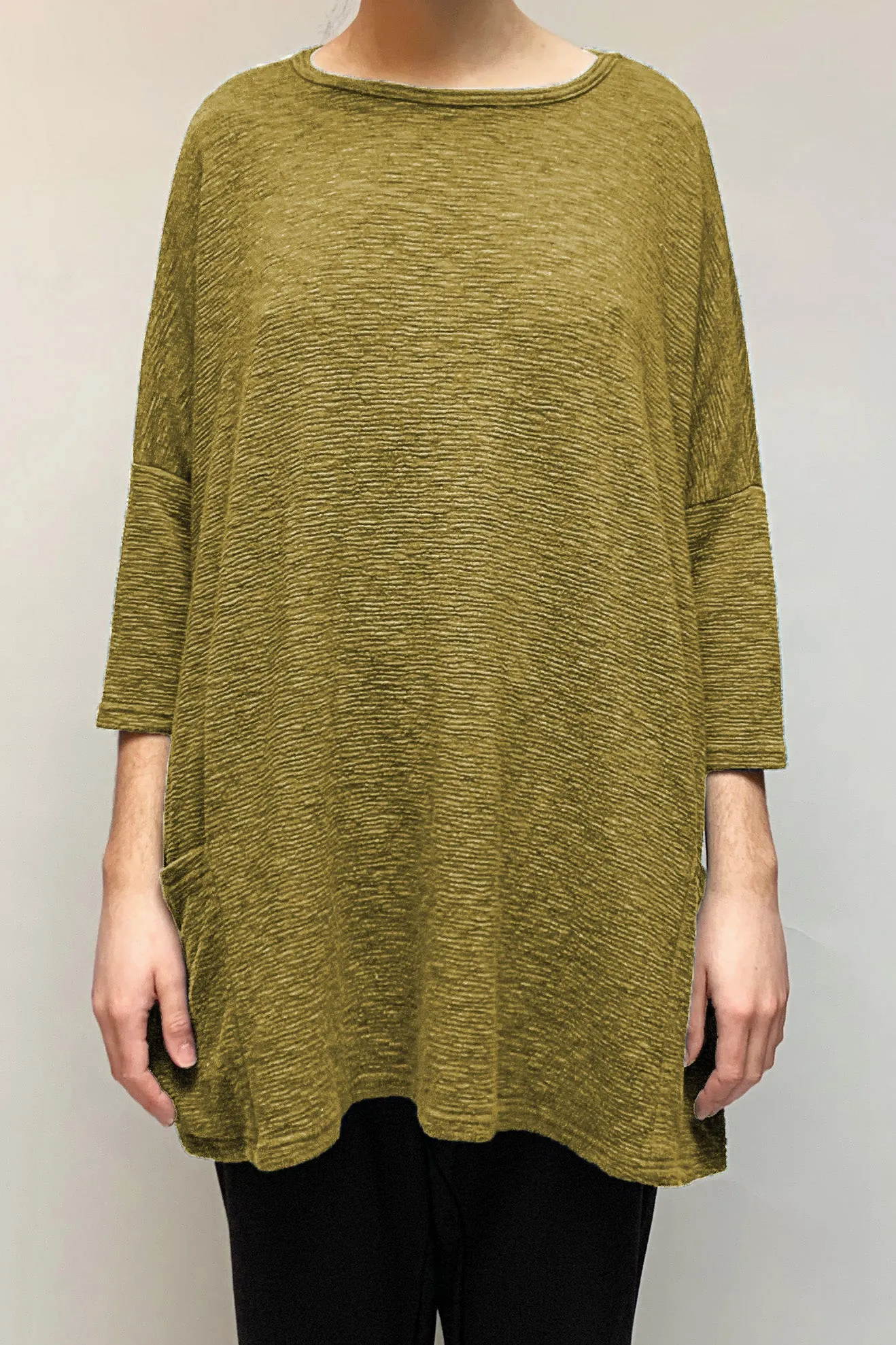 Motion Crimped Two Pocket Tunic