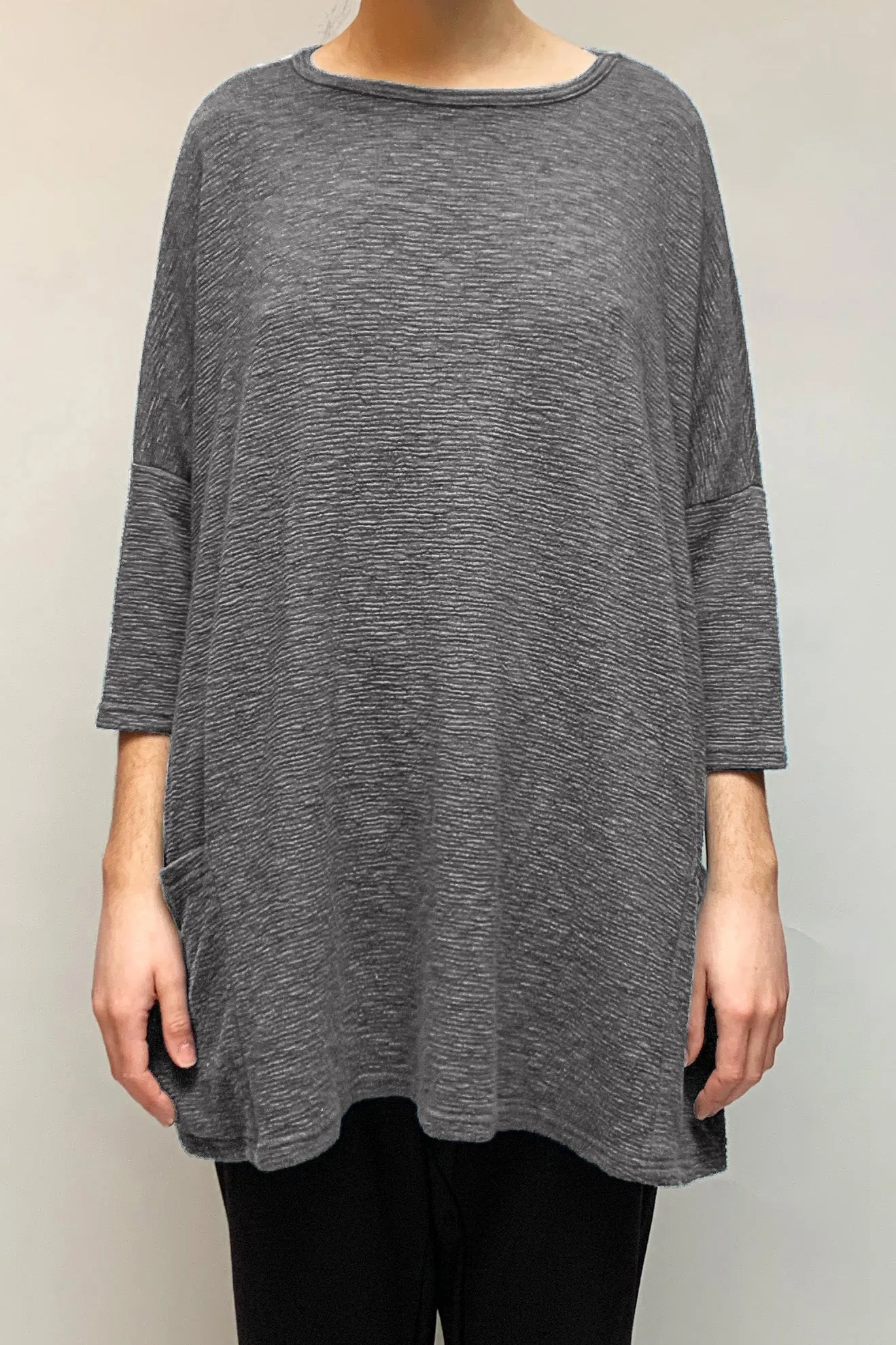 Motion Crimped Two Pocket Tunic