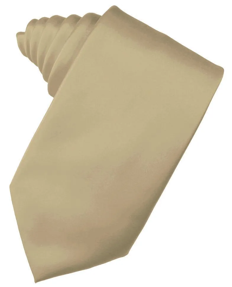 New Gold Luxury Satin Necktie