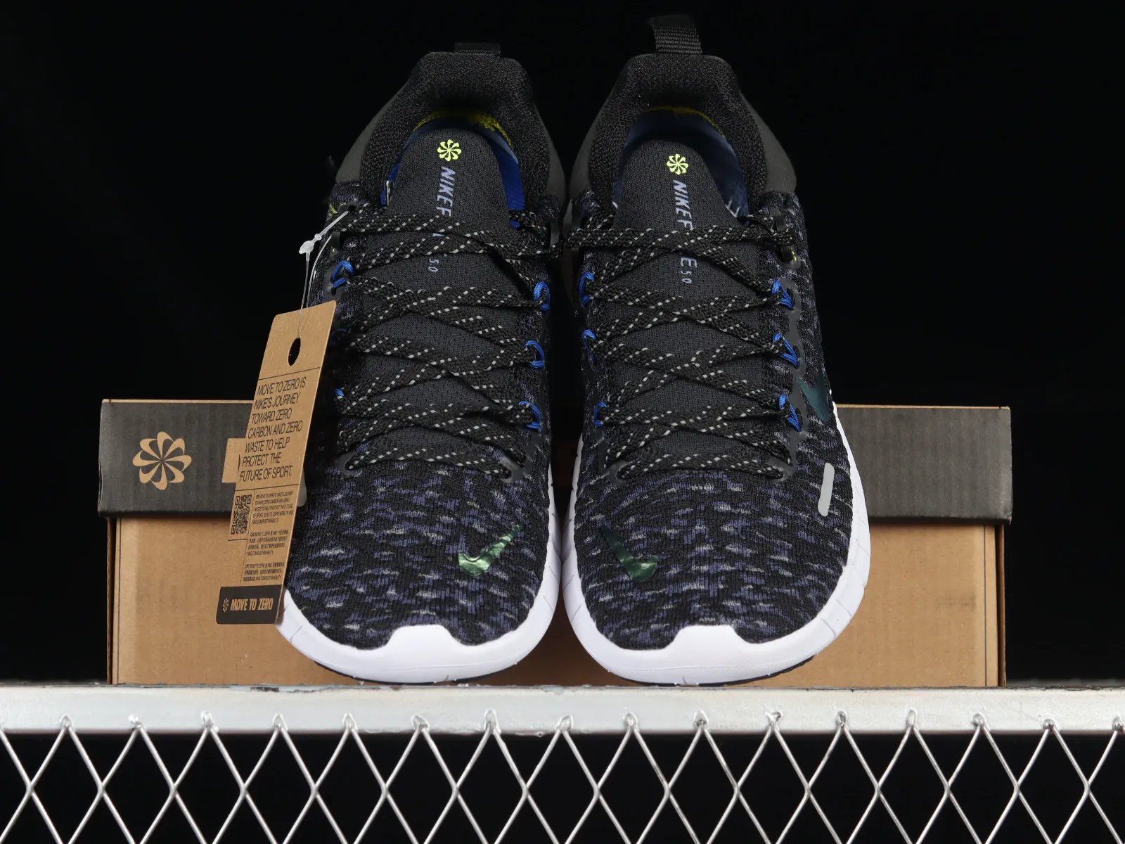 Nike Free Run 5.0 Next Nature Black Multi Hyper Royal DZ4848-001