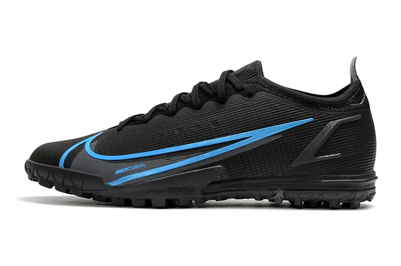 Nike Mercurial Vapor 14 Elite Turf Renew - Black/Blue/Black