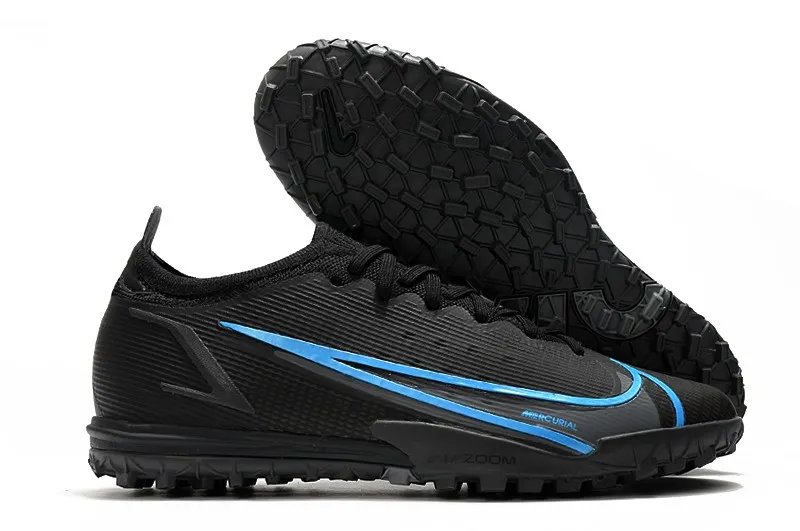 Nike Mercurial Vapor 14 Elite Turf Renew - Black/Blue/Black