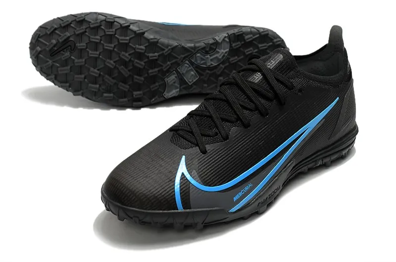 Nike Mercurial Vapor 14 Elite Turf Renew - Black/Blue/Black