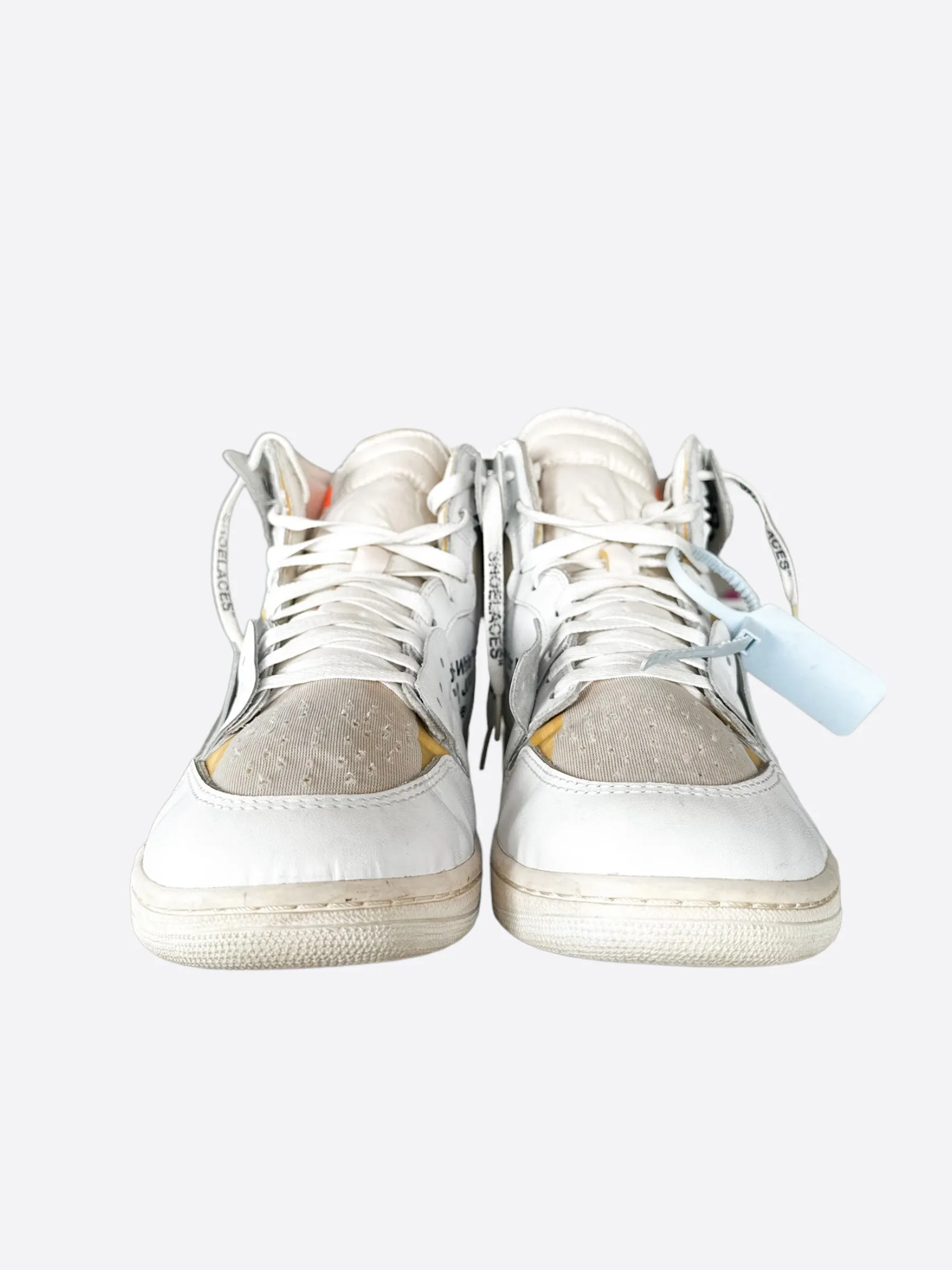 Nike Off-White White Europe Exclusive Jordan 1 Hightop Sneakers