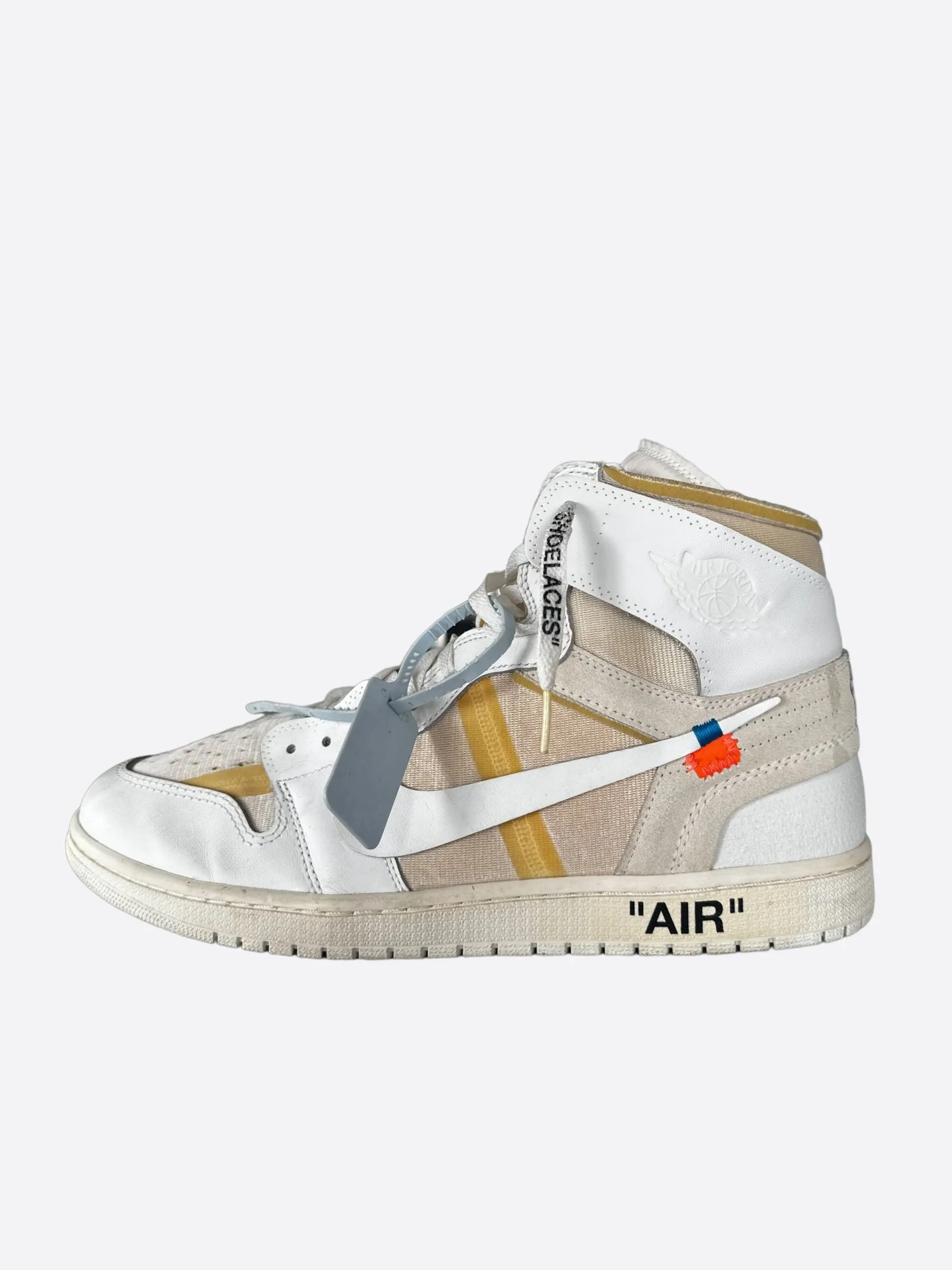 Nike Off-White White Europe Exclusive Jordan 1 Hightop Sneakers