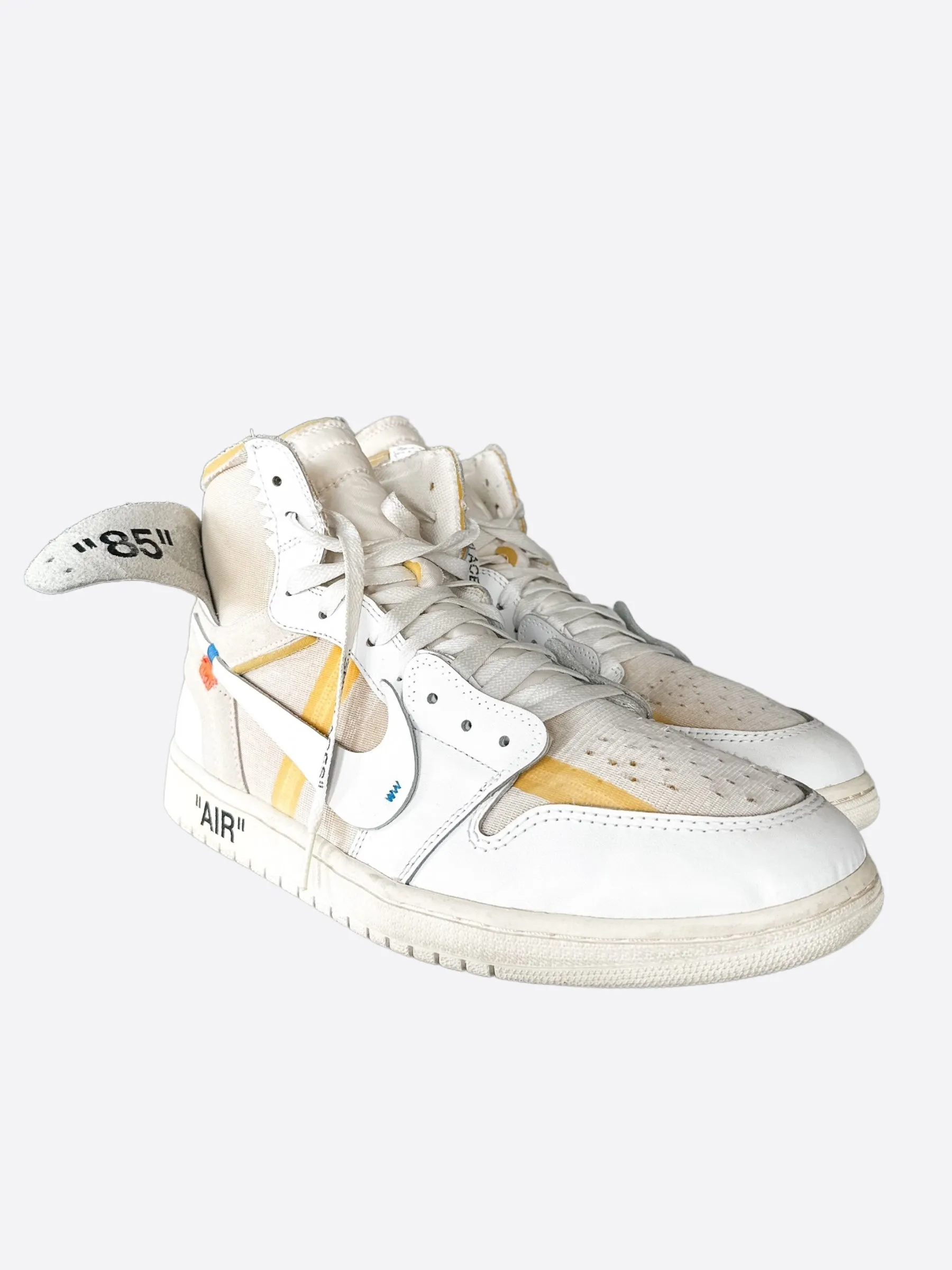 Nike Off-White White Europe Exclusive Jordan 1 Hightop Sneakers