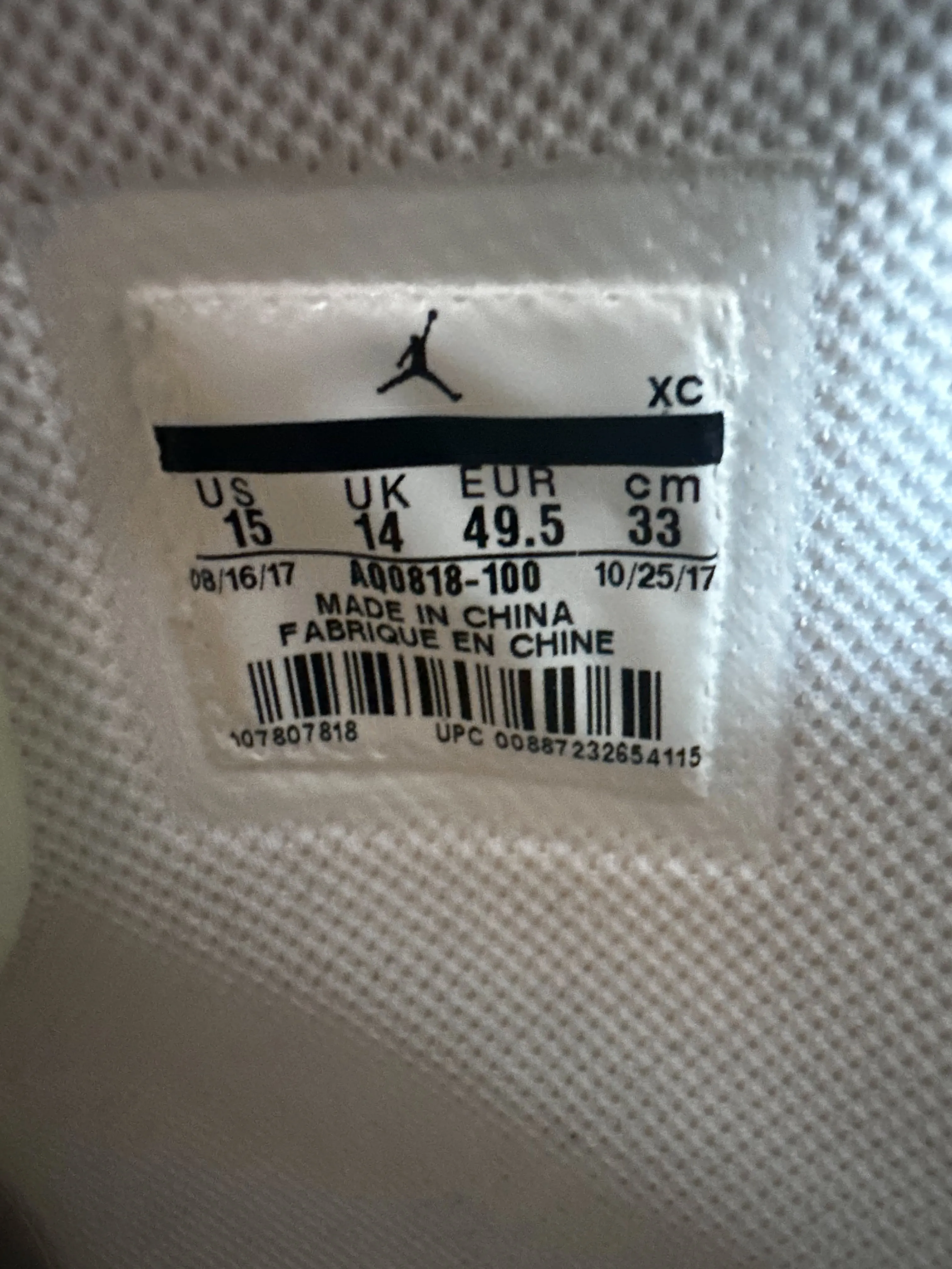 Nike Off-White White Europe Exclusive Jordan 1 Hightop Sneakers