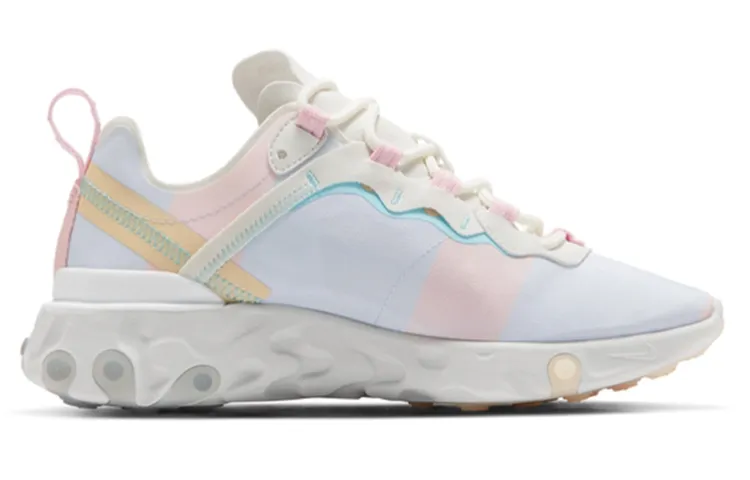 Nike React Element 55 White Crimson Gold Women's