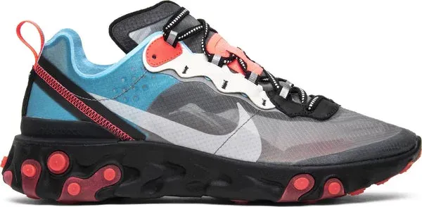 Nike React Element 87 - Blue Chill Solar Red