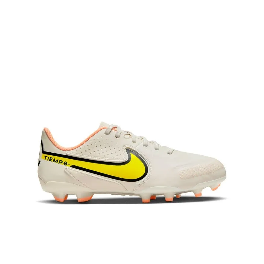 Nike Tiempo Legend 9 Academy FG/MG Jr (White/Yellow/Orange)