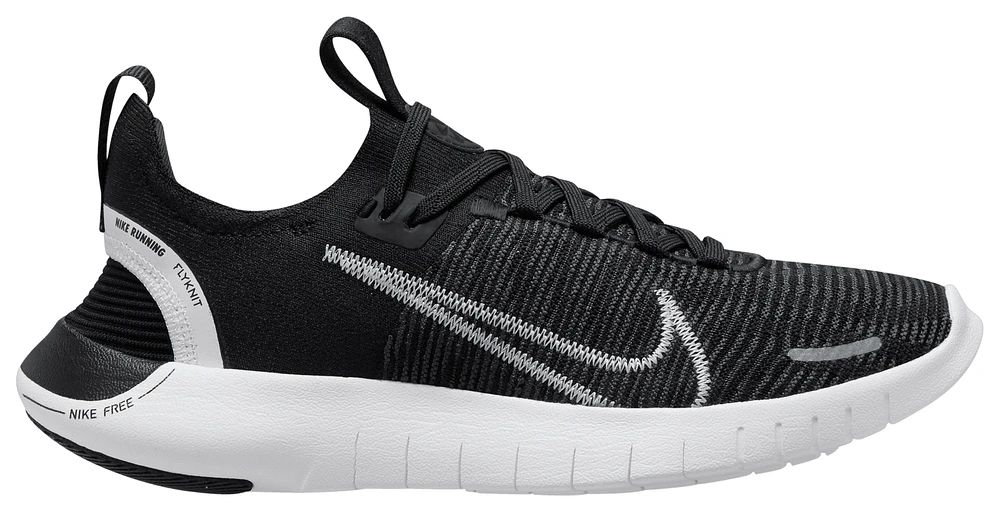 Nike Womens Free RN Flyknit Next Nature - Running Shoes Black/White/Anthracite