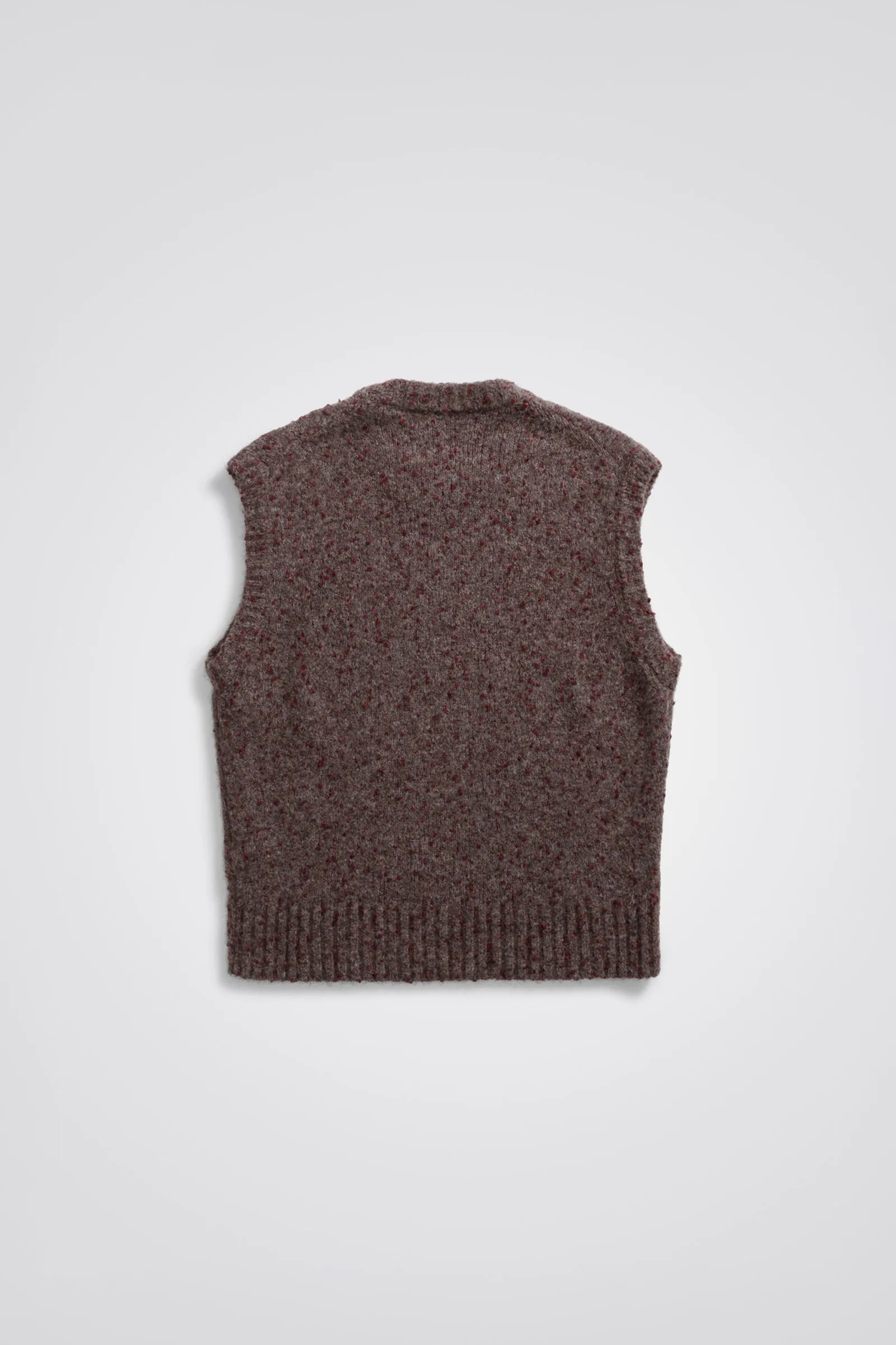 Norse Projects Manfred Tweed Vest Burgundy