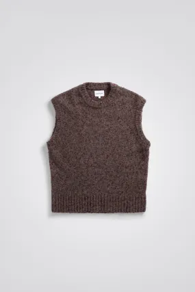 Norse Projects Manfred Tweed Vest Burgundy