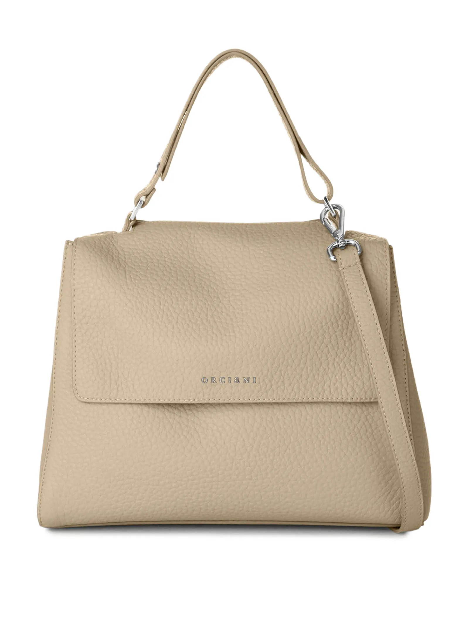 Orciani Sveva Soft Medium Leather Shoulder Bag