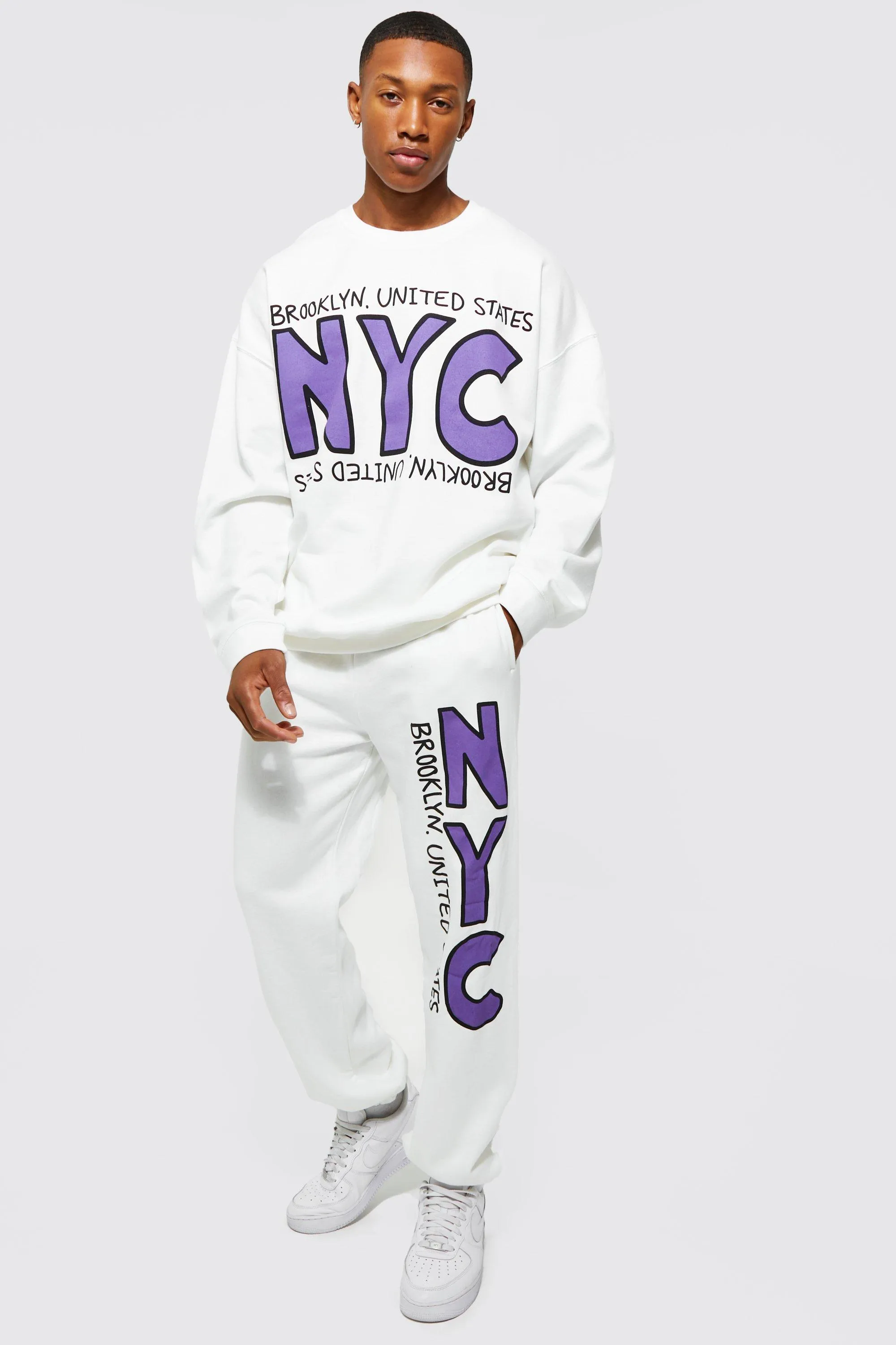 Oversized Nyc Sweater Tracksuit