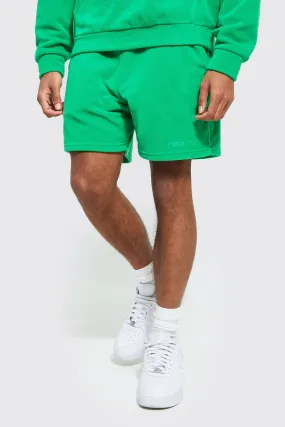 Oversized Short Length Polar Fleece Short | boohooMAN UK