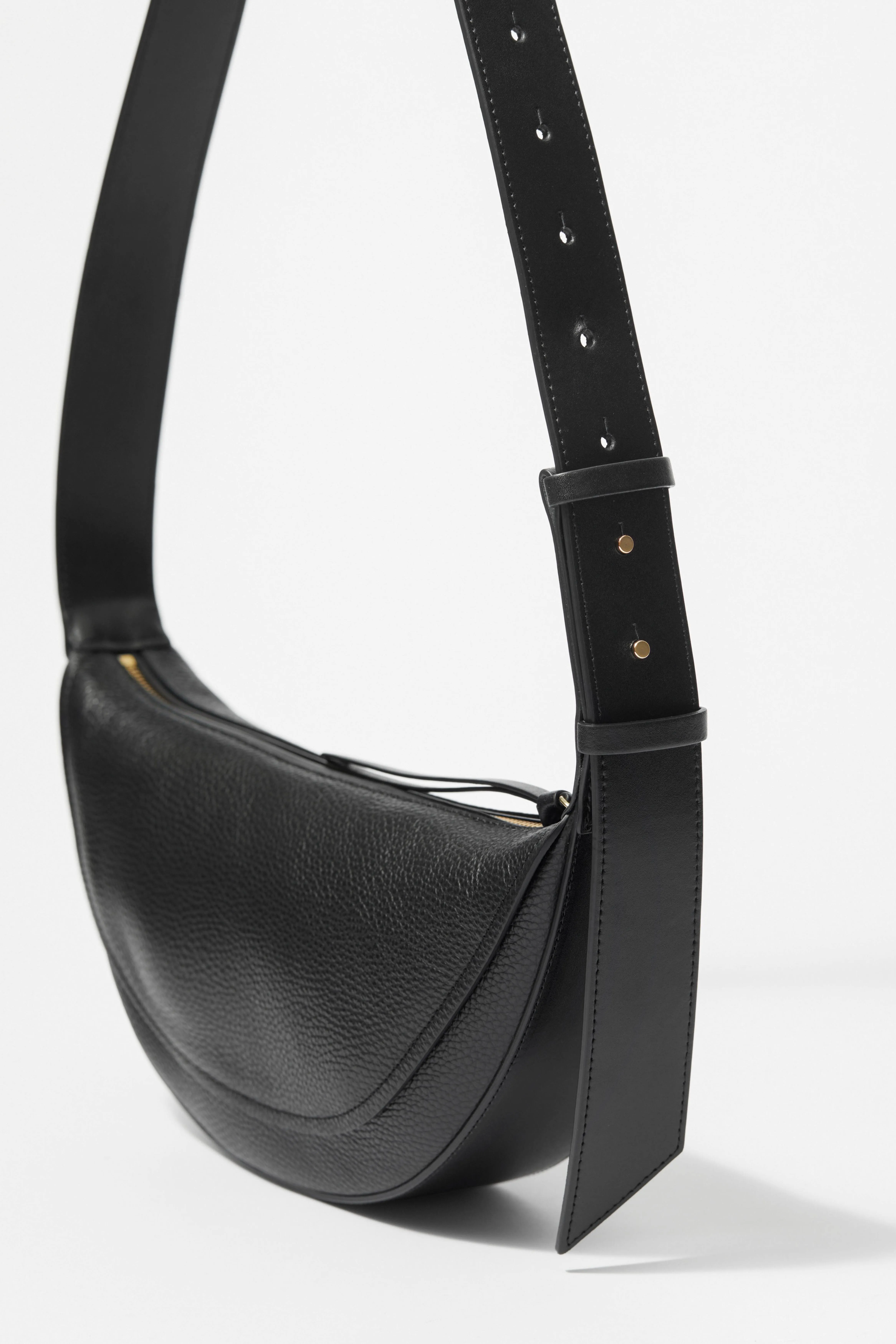 Paneled Leather Bag - Black - Ladies | H&M GB