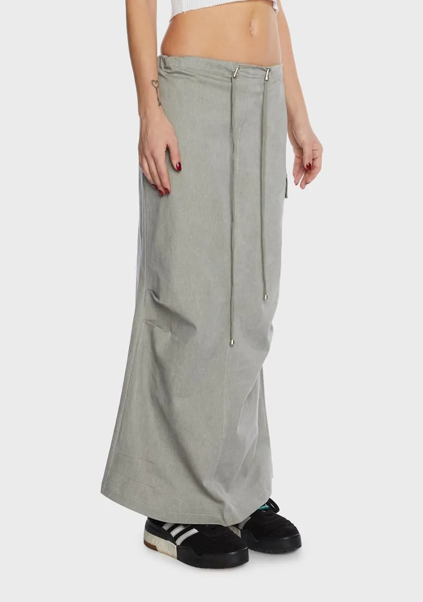 Parachute Maxi Skirt-