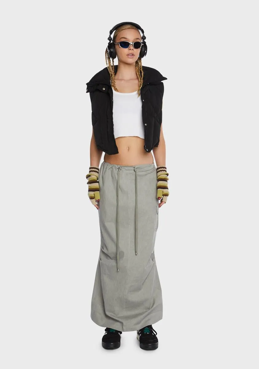 Parachute Maxi Skirt-