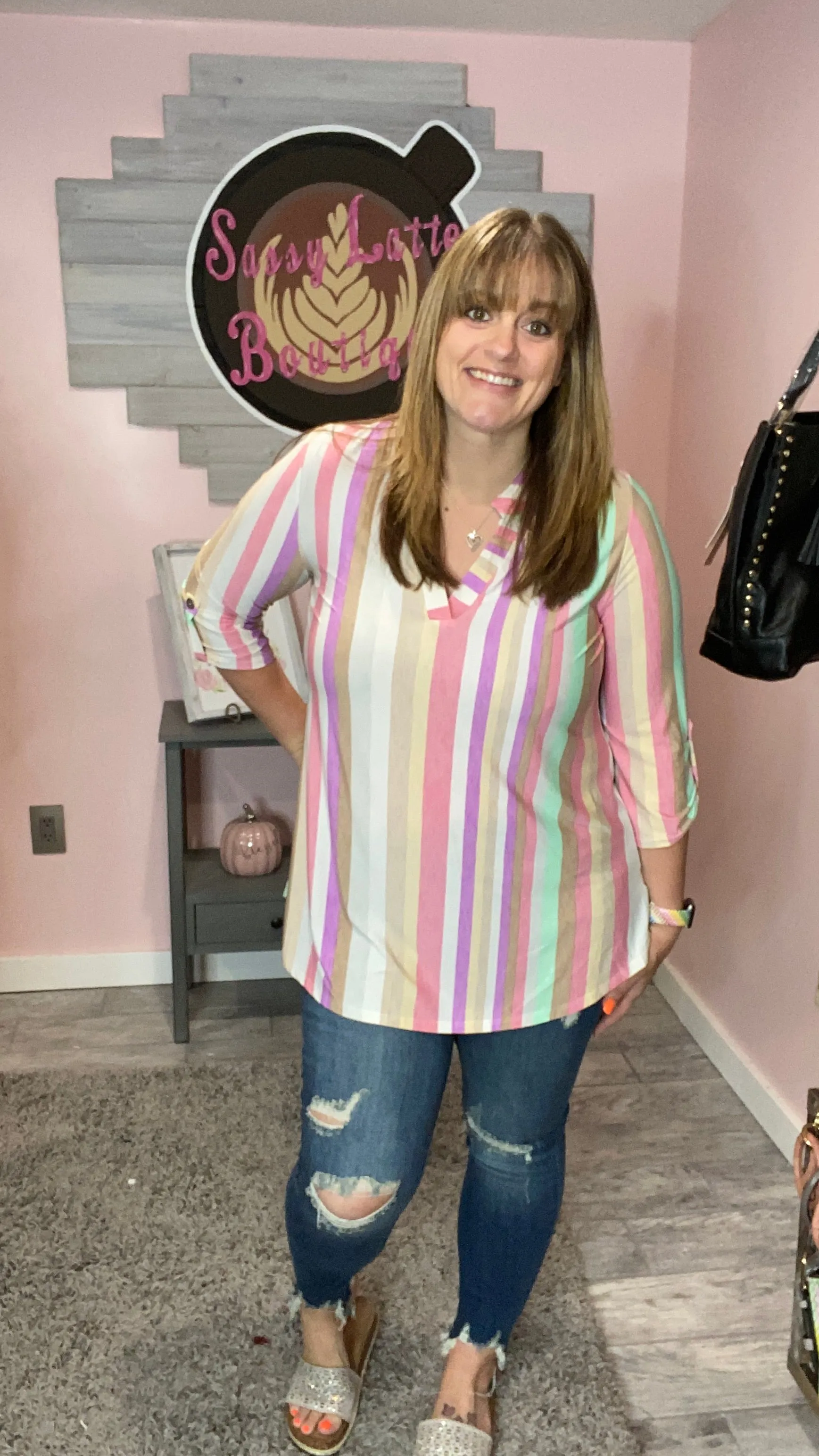 Pastel Stripe Gabby Tunic