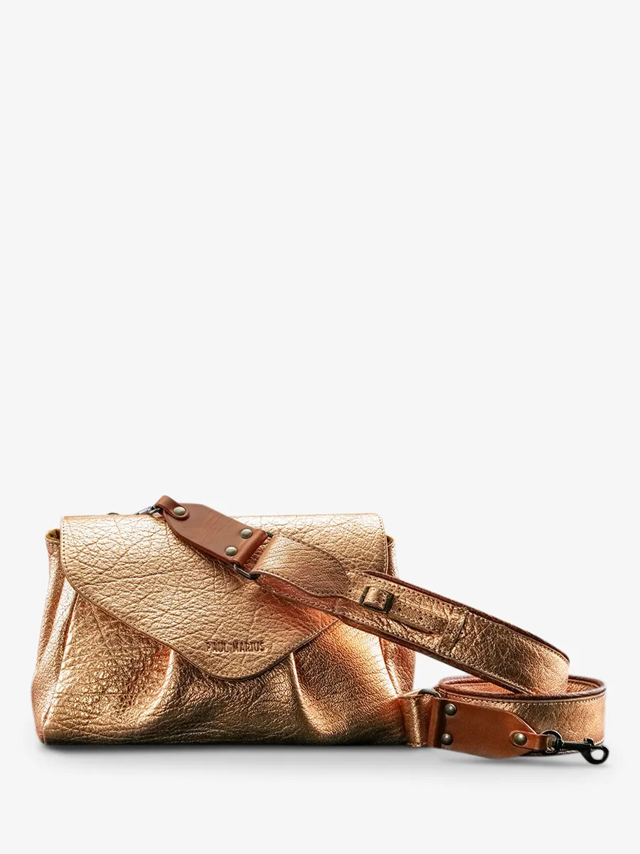 paulmarius leather shoulder bag Pink,Gold - Suzon M Rose Gold | PAUL MARIUS