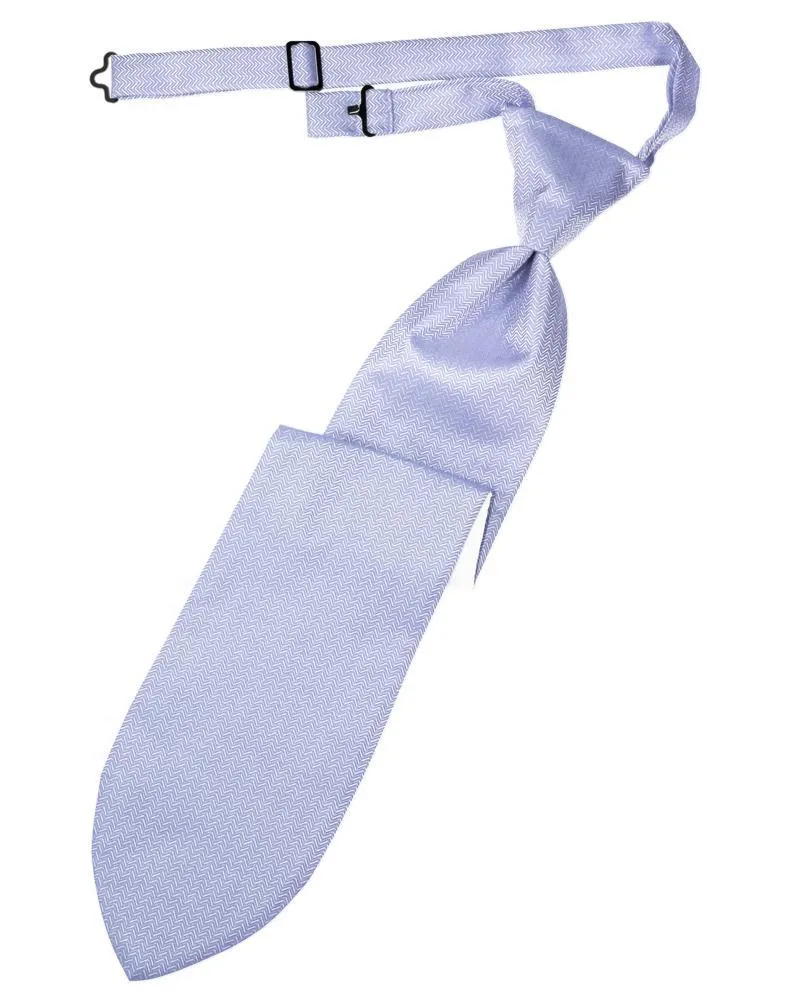 Periwinkle Herringbone Necktie