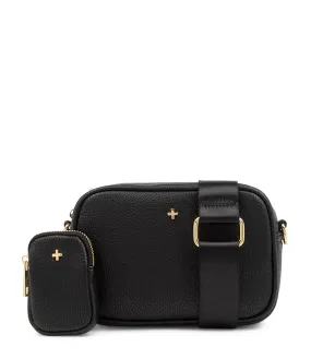 PETA & JAIN Justice Black Gold Cross Body Bag