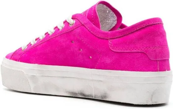 Philippe Model Paris PRSX Haute logo-patch sneakers Pink