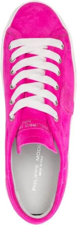 Philippe Model Paris PRSX Haute logo-patch sneakers Pink