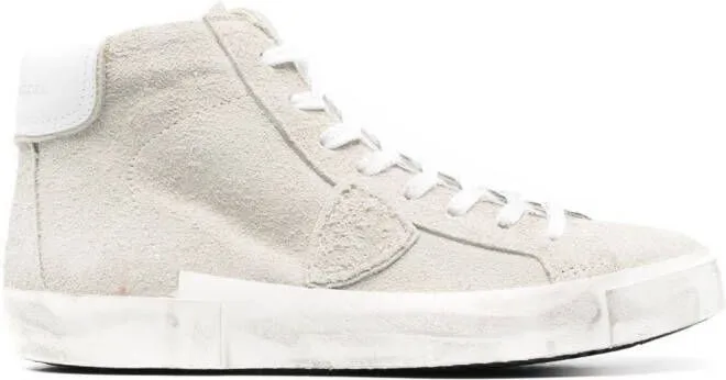 Philippe Model Paris PRSX suede high-top sneakers Neutrals