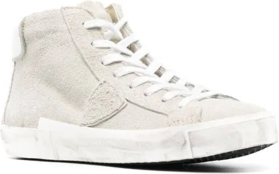 Philippe Model Paris PRSX suede high-top sneakers Neutrals