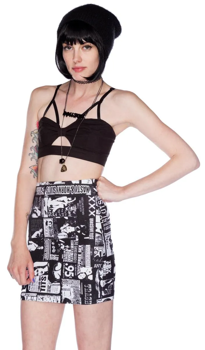 Porno Print Skirt-