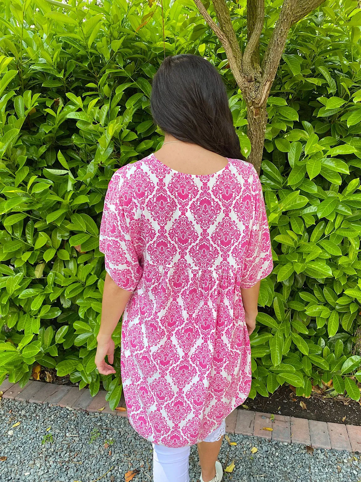 Printed V-Neck Tunic Fiona