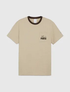 PUMA NOAH POCKET TEE   TAN