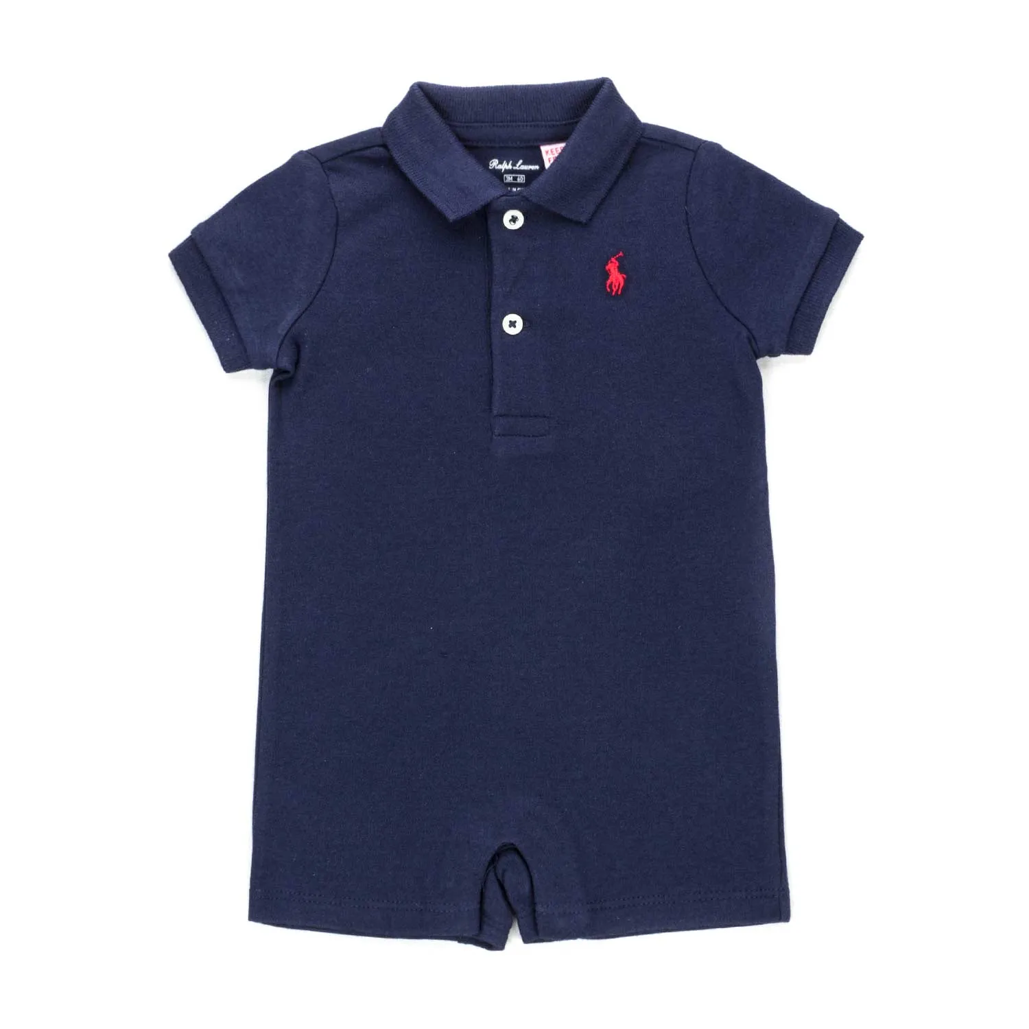 Ralph Lauren Baby Boy Blue Polo Romper