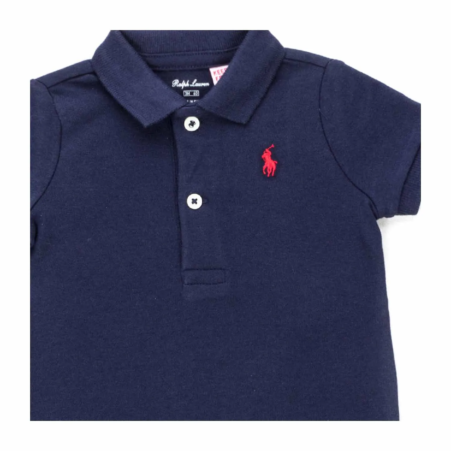 Ralph Lauren Baby Boy Blue Polo Romper