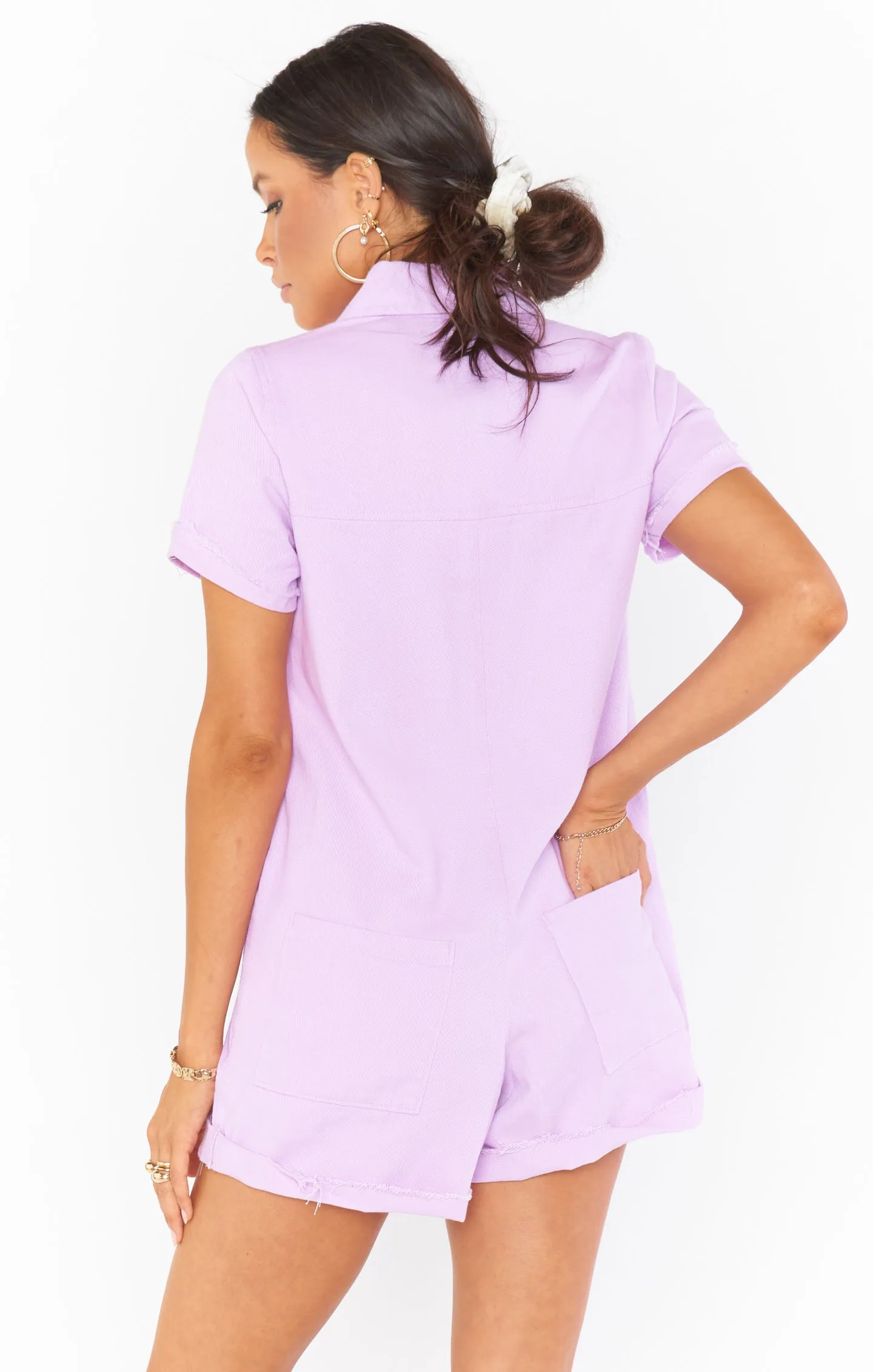 Range Romper ~ Bright Lilac