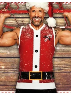 Red One Dwayne Johnson Christmas Vest