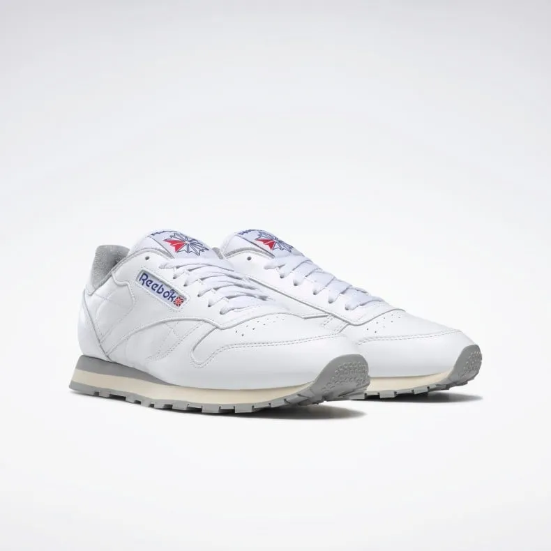 Reebok Classic Leather R12 (White/Blue/Grey)