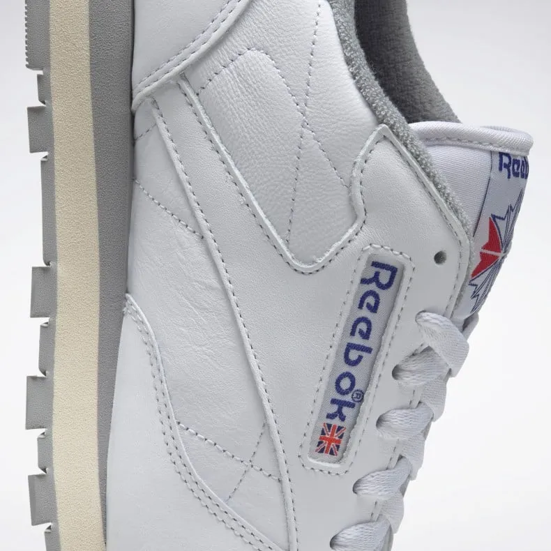 Reebok Classic Leather R12 (White/Blue/Grey)