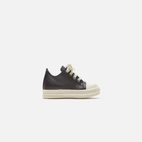 Rick Owens Baby Scarpe Pelle Low Sneakers - Black / Milk