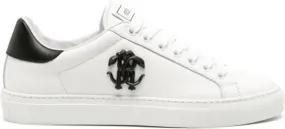 Roberto Cavalli Mirror Snake leather sneakers White