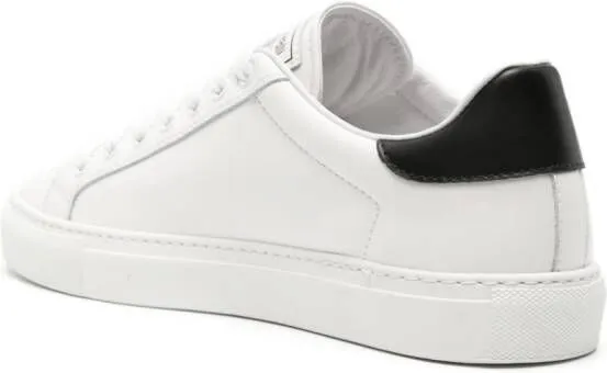 Roberto Cavalli Mirror Snake leather sneakers White