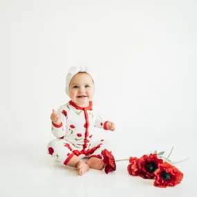 Romper in Cloud Poppies